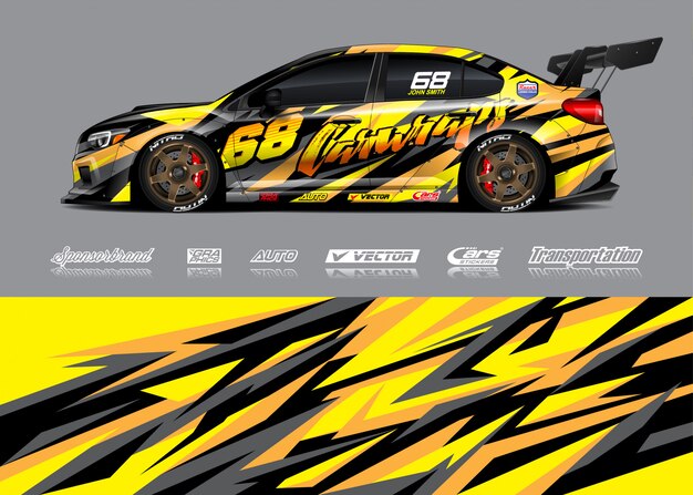 Race car livery illustrations