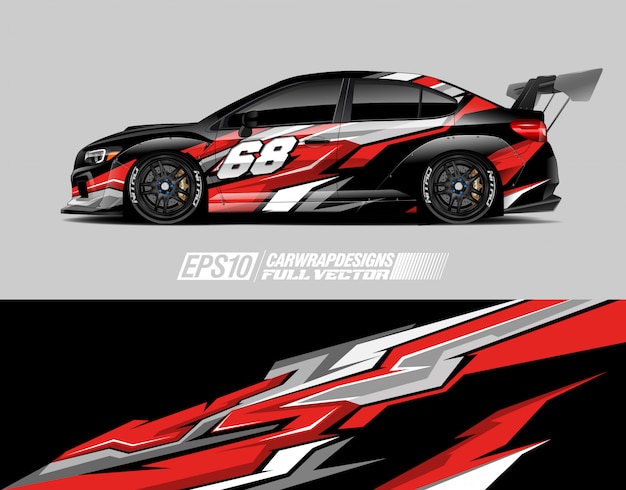 Race car wrap decal designs