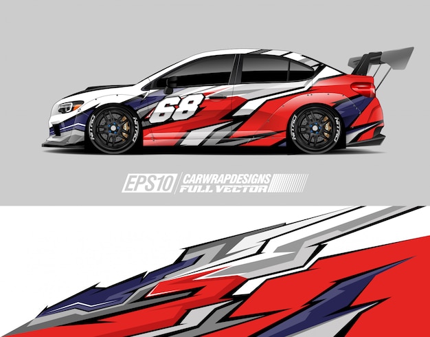 Race car wrap decal designs