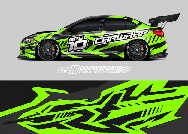 Race car wrap designs