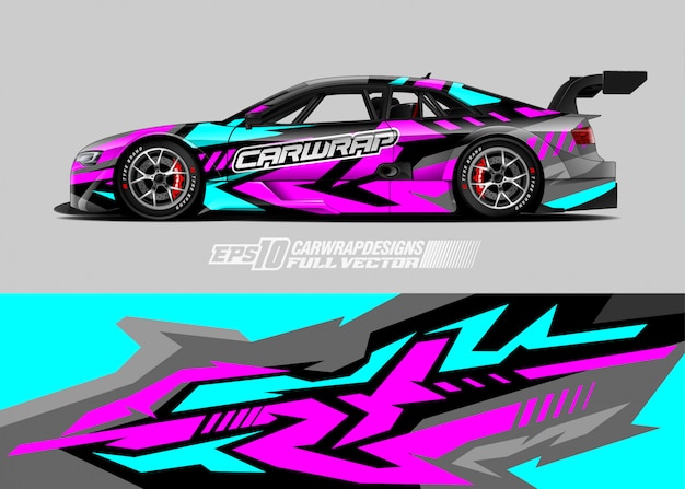 Race car wrap designs