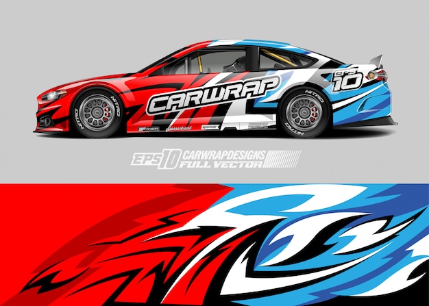 Race car wrap designs