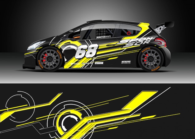 Race car wrap designs