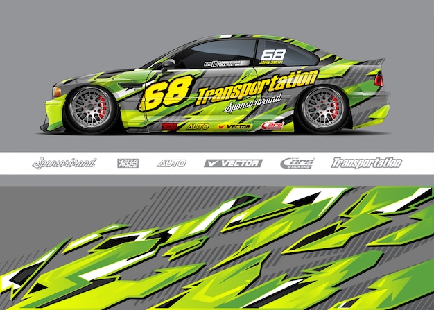 Race car wrap designs