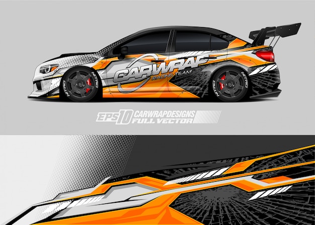 Race car wrap designs