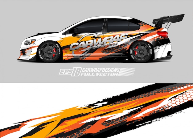 Race car wrap designs