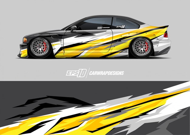 Race car wrap designs