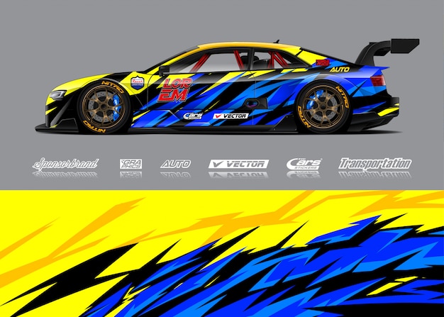 Race Car Wrap Illustrations