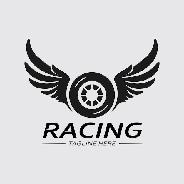 Race en snelheid logo icoon vector Race vlag racing illustratie logo ontwerp