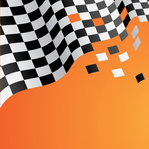 Vector race flag background vector template