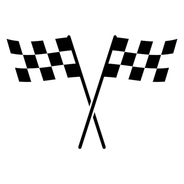 race flag icon Checkered flag logo