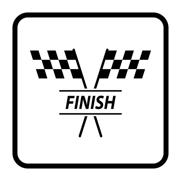 race flag icon Checkered flag logo