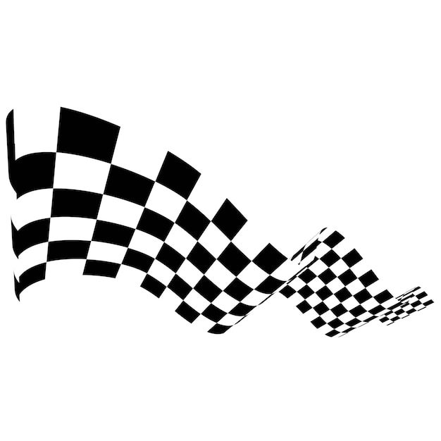 Vector race flag icon design