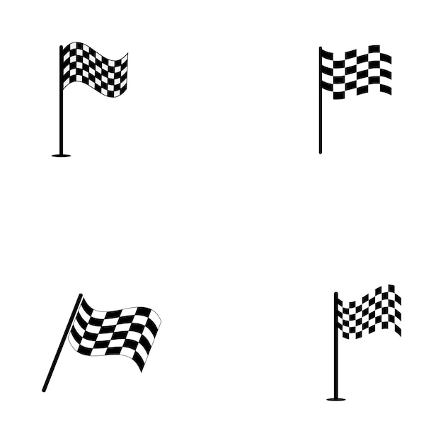 Race flag icon design