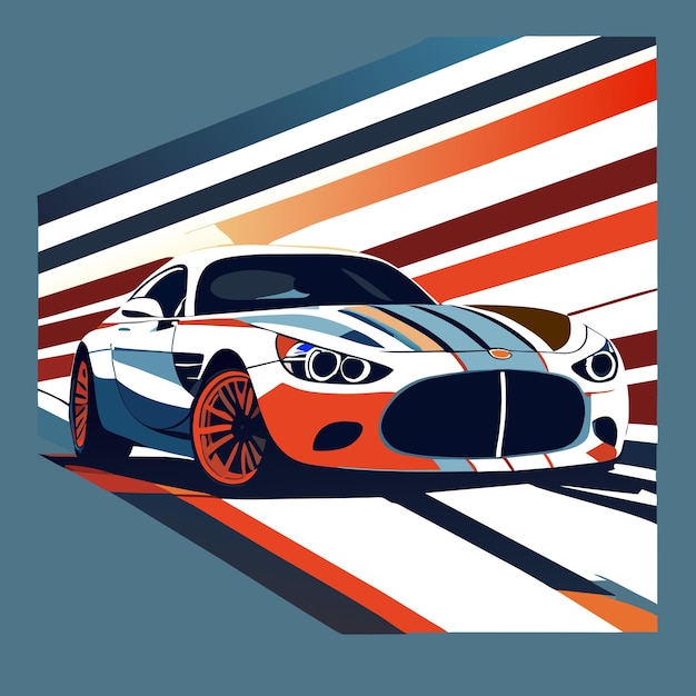 race flag racing vector illustration