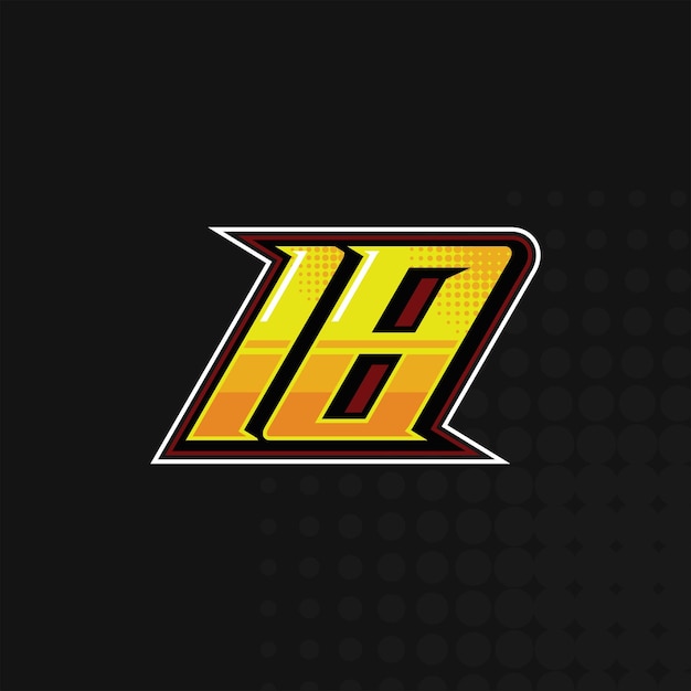 Premium Vector Race number 18 logo design vector Premium Vector Race number 18 logo design vector