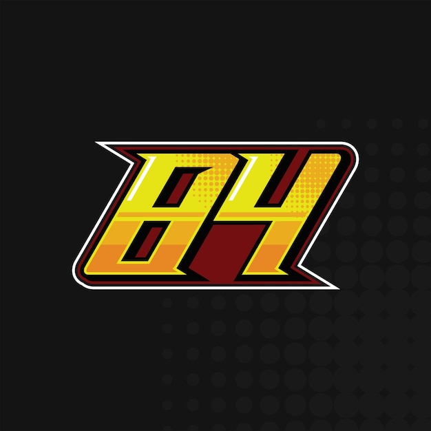 Race Number 84 logo design vector
