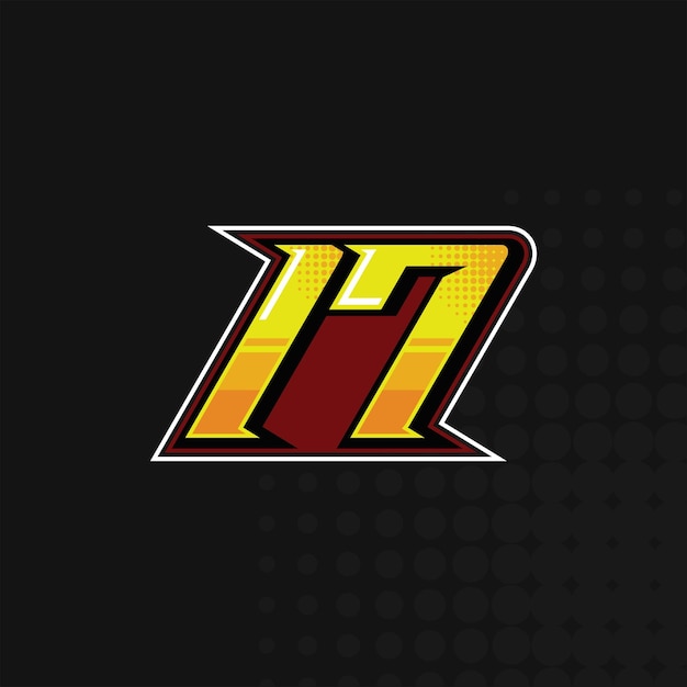Race nummer 17 logo ontwerp vector