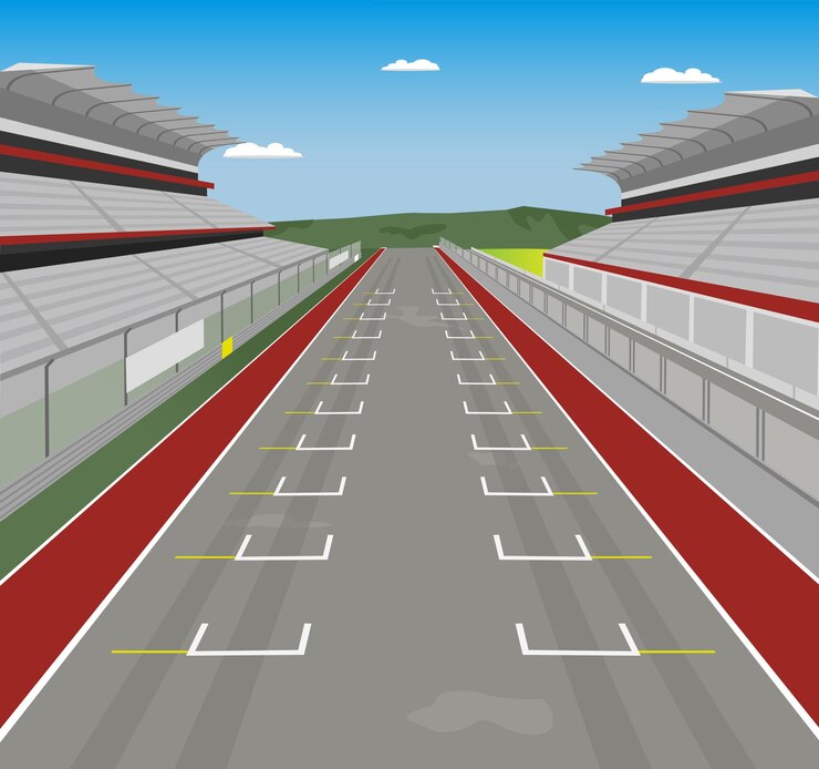 Vector race track speedway vector