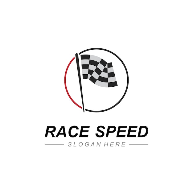 Race vlag pictogram ontwerp