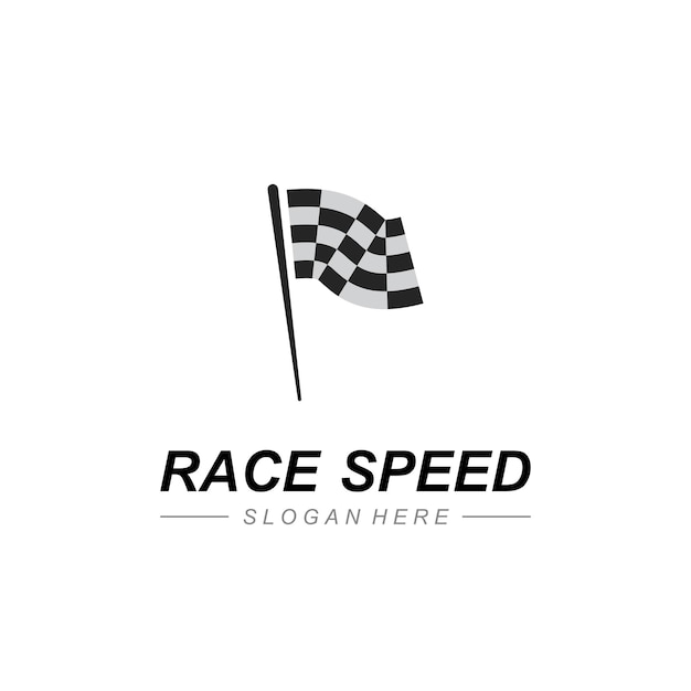 Race vlag pictogram ontwerp