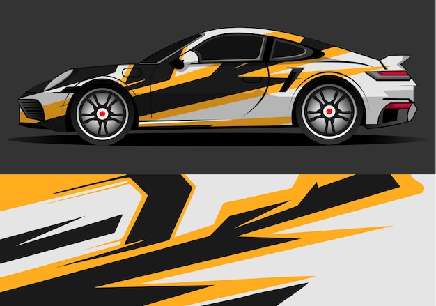 Race wrap auto ontwerp