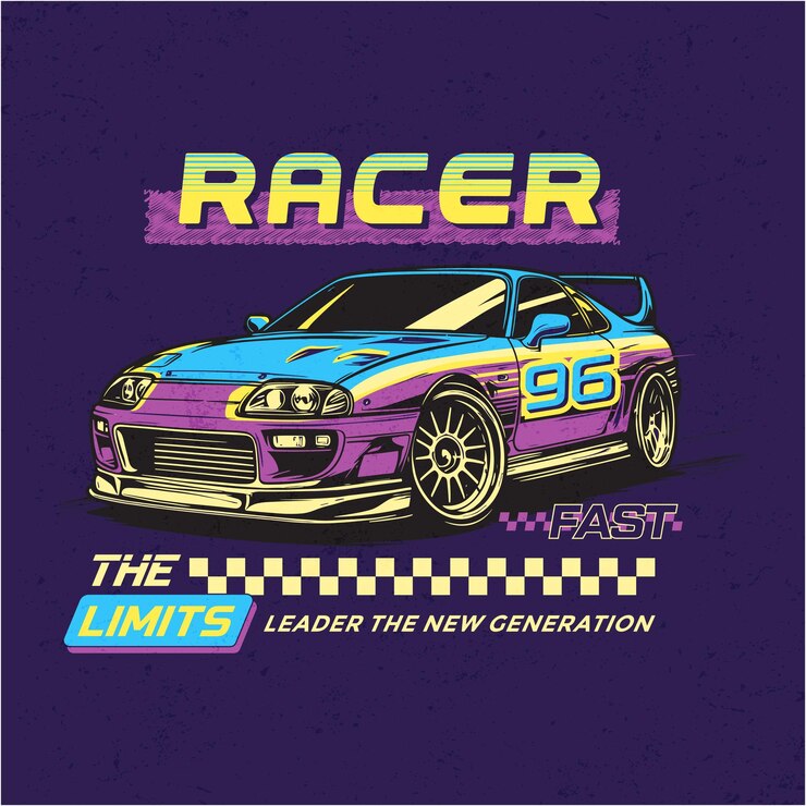 Racer the limits leader new generation graphic tshirt print