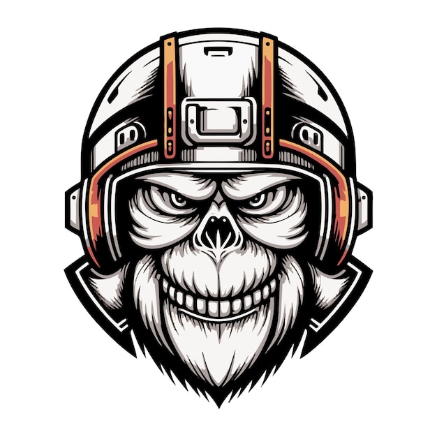 Racer monkey mascot