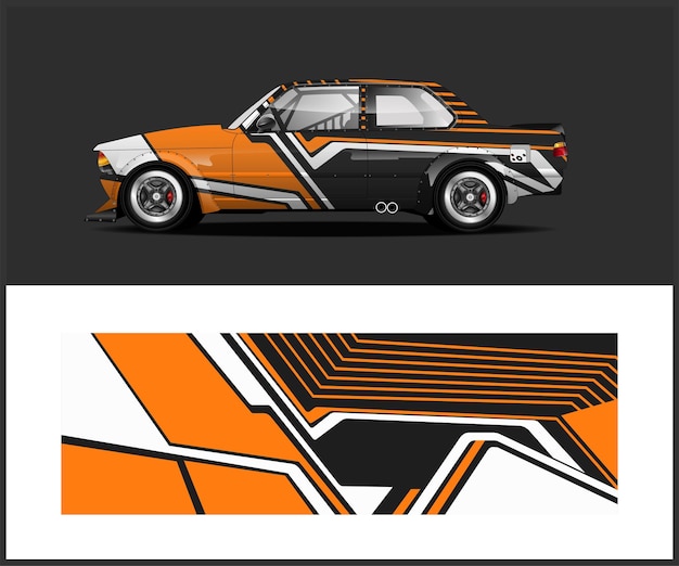 Racewagen wrap design sportwagen wrap design