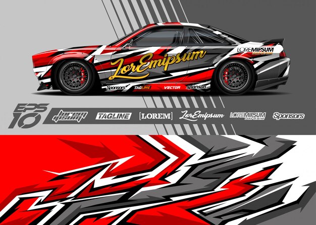 Racing achtergrond voor auto wrap
