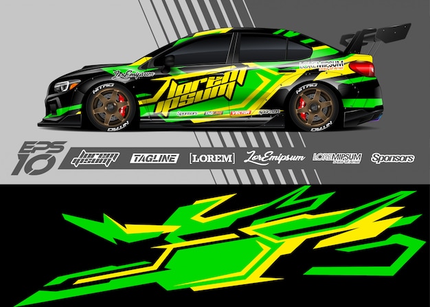 Racing achtergrond voor auto wrap