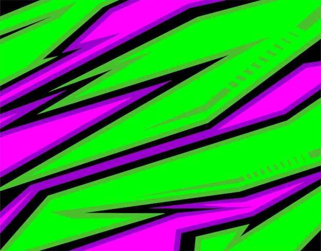 Racing background abstract stripes with green,black,white,purple and magenta free vector