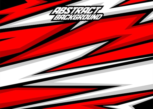 Racing background abstract stripes with redwhyiteand black free vector