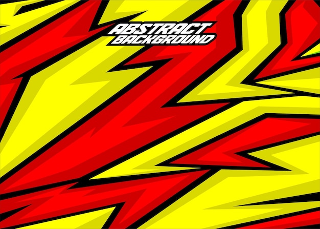 Racing background abstract stripes with yellow,black and red free vector