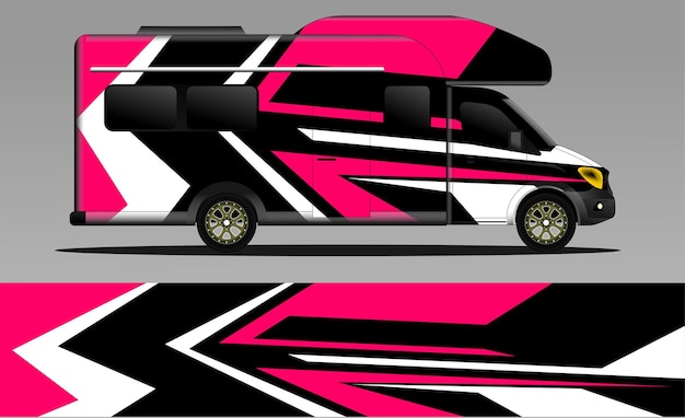 Vector racing background vector for camper car wraps and more