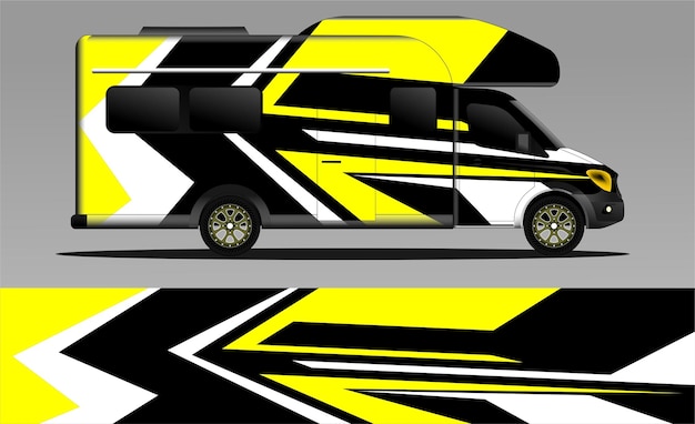 Vector racing background vector for camper car wraps and more