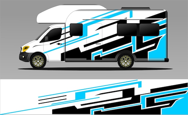 racing background vector for camper car wraps and more