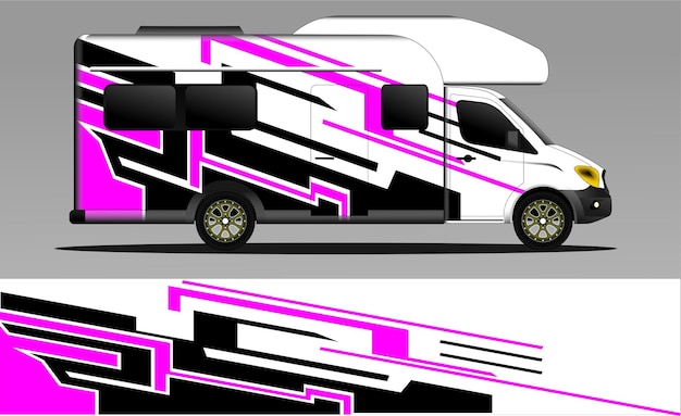 racing background vector for camper car wraps and more