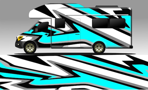 racing background vector for camper car wraps and more