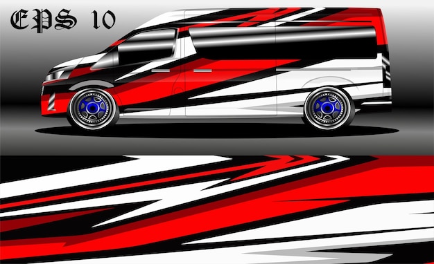 racing background vector for camper van car wraps and more