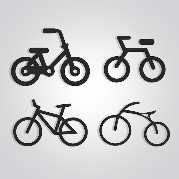 Racing bicycle Vintage cycle unique icon cycle logo with a silver background Vector illustration