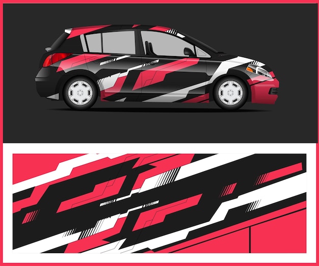 Racing Car decal wrap design for livery wrap designs for Racing