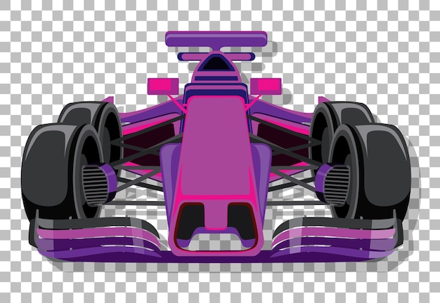 A racing car on grid background