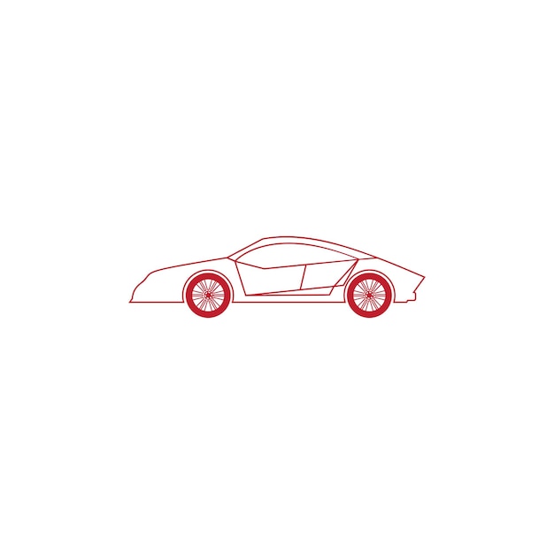 Vector racing car icon