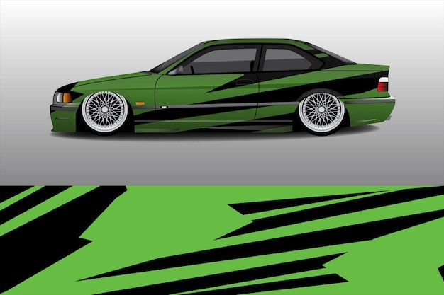 Vector racing car livery sticker design