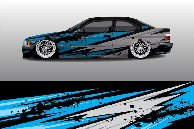 Vector racing car livery sticker design