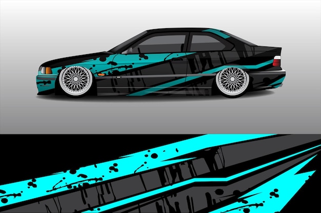 Vector racing car livery sticker design