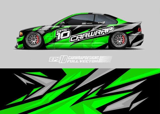 レーシングカーラップデカールデザイン