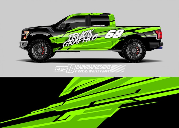 Racing car wrap decal designs