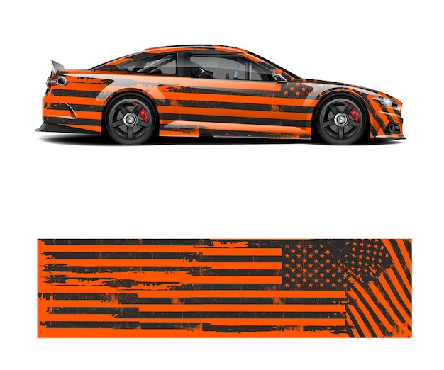 Vettore vettore di progettazione di wrap per auto da corsa disegni di background di corsa a strisce grafiche astratte